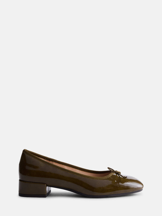 Ballerines à petit talon et nœud - Image 2