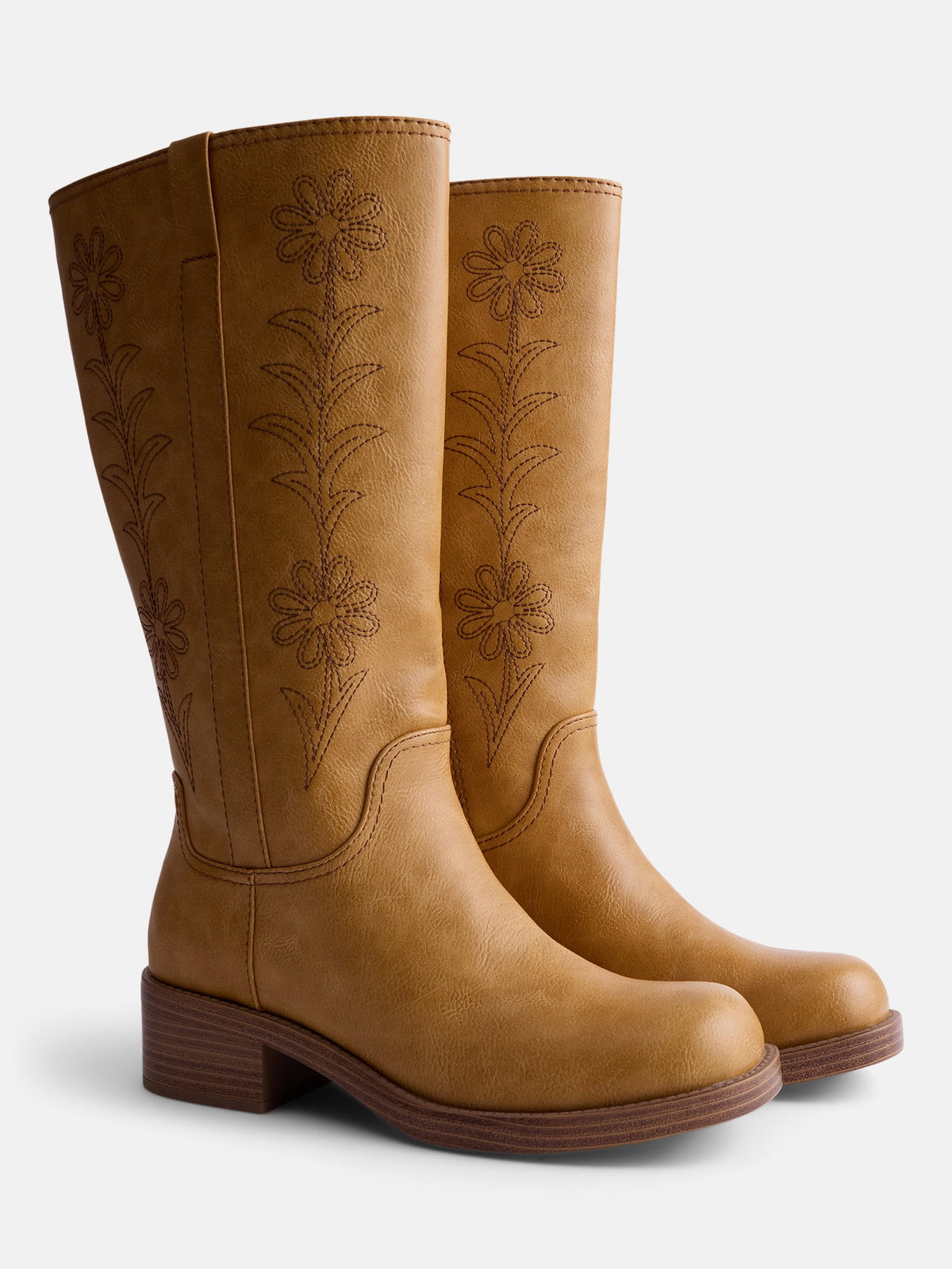Bottines brodées à motif floral - Image 2